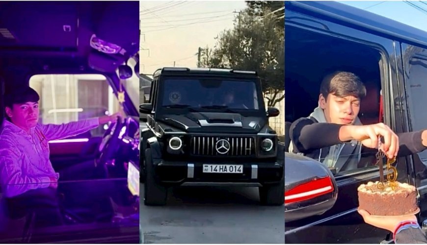 Atasının "Galenvagen"ində ad gününü qeyd edən azyaşlı tapıldı — Atası cərimələndi