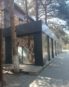 Sabunçuda park içində tikinti özbaşınalığı - VİDEO