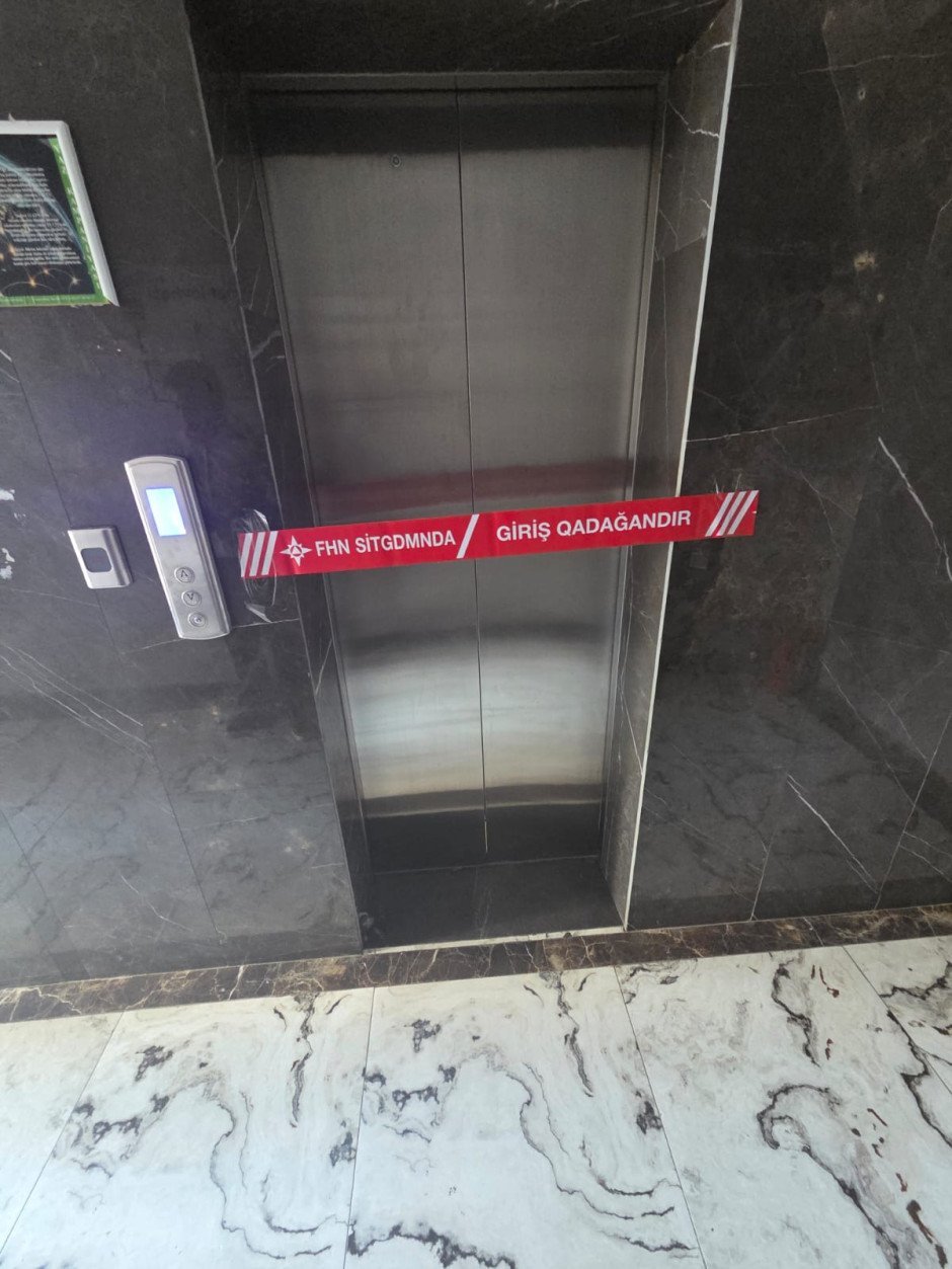 FHN Nərimanovda çoxmərtəbəli binanın liftlərinin istismarını dayandırdı - FOTO/VİDEO
