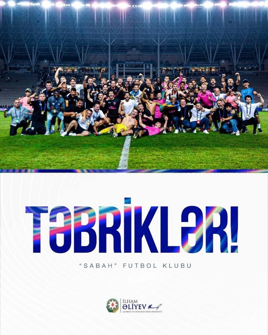Prezident İlham Əliyev "Sabah"ı təbrik edib
